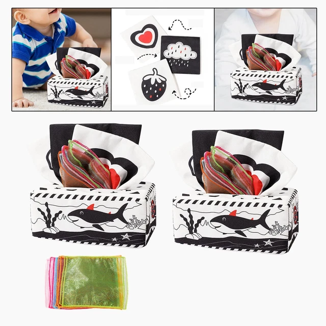 Tissue Box Baby Toy Busy Pull Tissues Activities for Toddlers Newborns Baby