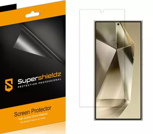 3X Supershieldz Clear Screen Protector Saver for Samsung Galaxy S24 Ultra