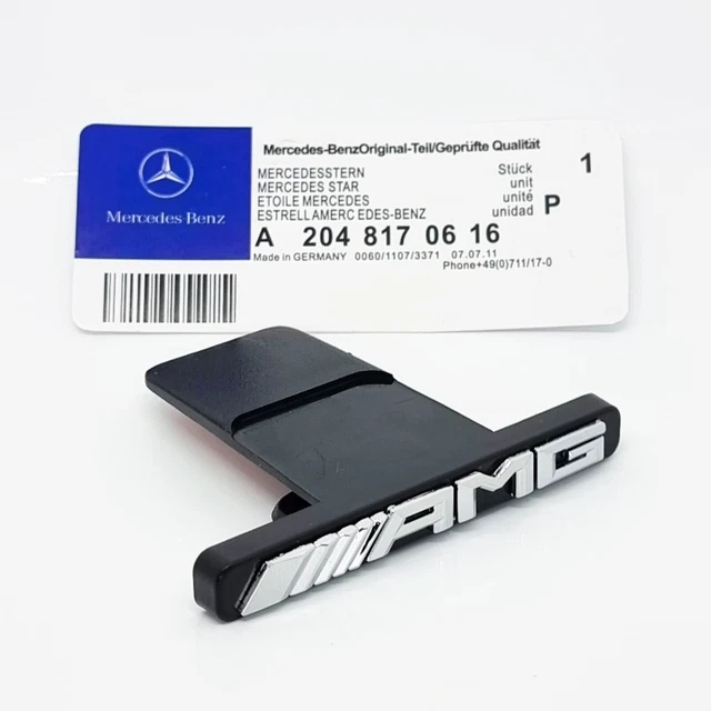 AMG Front Grille Emblem Panamericana Radiator Chrome Badge NEW C63 S63