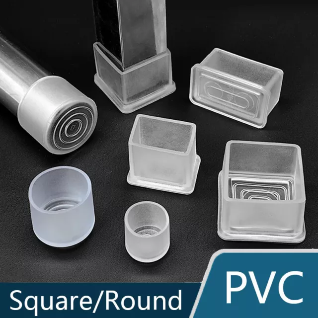Transparent End Cap Silicone Rubber Blanking Stopper Cover PVC Square/Round