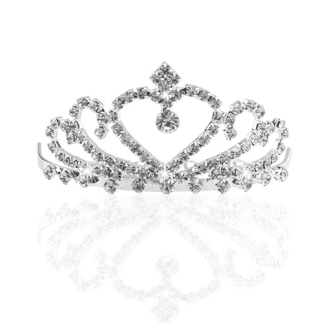 TINKSKY Sposa Matrimonio Strass Cristallo Scintillante Corona / / Fascia
