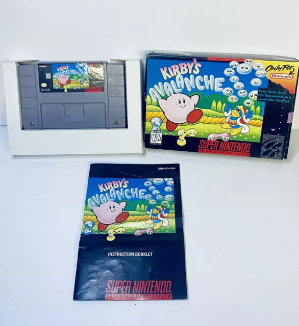 Snes - Kirby's Avalanche Super Nintendo Manual Booklet Only No Game or Box  #1929