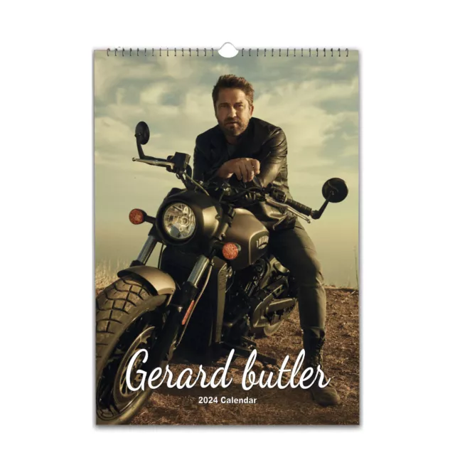 GERARD BUTLER FULL photo calendar 2024/25 personalised Choose Start 30