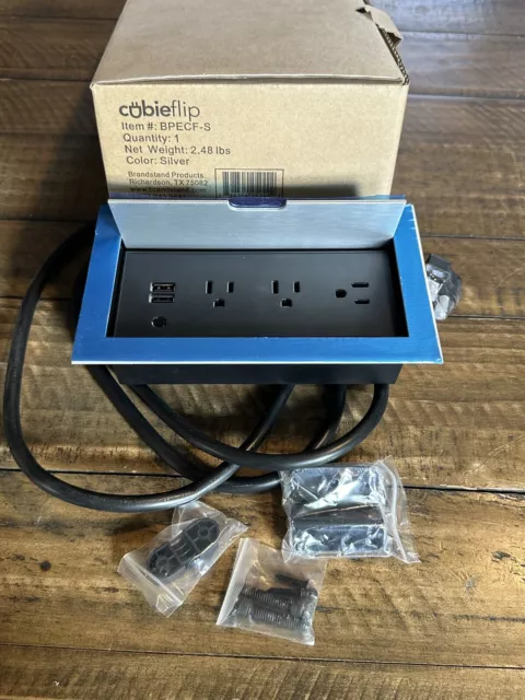 Nueva unidad de distribución de energía Cubieflip BPECF-S 3 salidas 2 puertos USB 120V 12 amperios