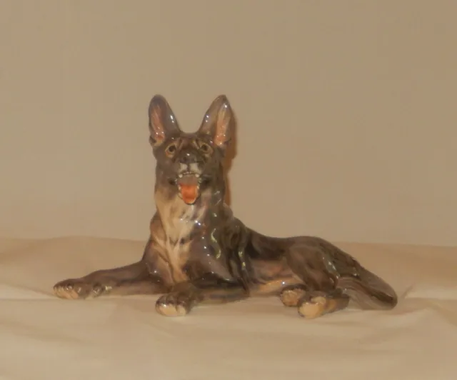 Royal Copenhagen Dahl Jensen  Dänemark Porzellan Figur Hund Schäferhund