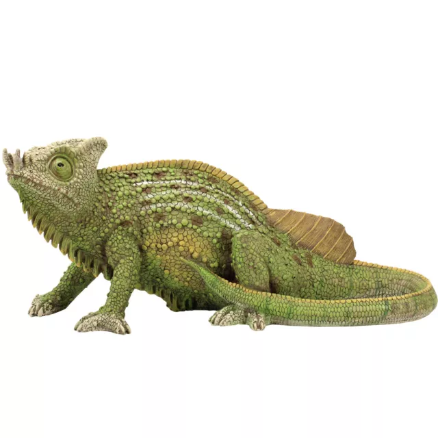 Gartenfiguren Chamäleon XL - Tiere groß Teichdekoration Figur Eidechse Leguan