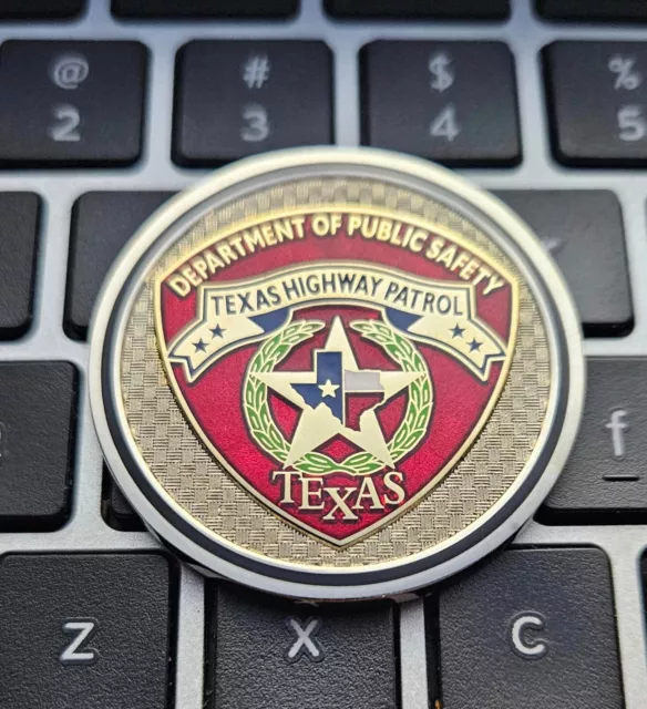 TX Texas DPS Highway Patrol Challenge Coin Police Sheriff Trooper DPS Patch RARE