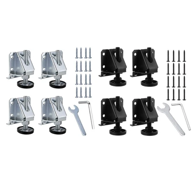 Adjustable Table Leg Leveler with Lock Nuts for Furniture Table Cabinets