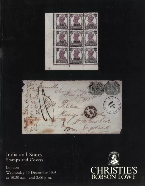 Christie's Robson Lowe 1995: India and States. Stamps and Covers