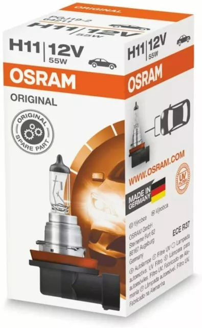 OSRAM H11 12v 55W Halogen Headlight Fog Long Life Globe Bulb German Quality