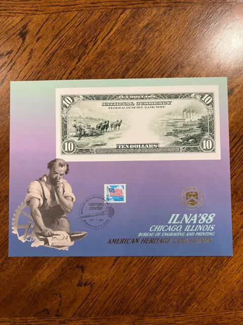 BEP Money Numismatic Souvenir Card B119 Nice BEP Visitor Center Canceled!