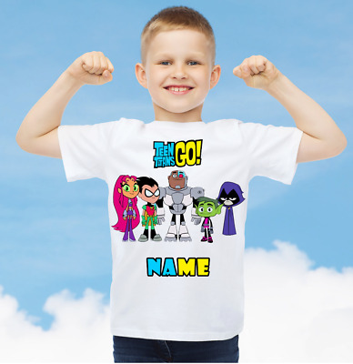 Teen TITANS Go Kids T-shirt Personalizzata Qualsiasi Nome
