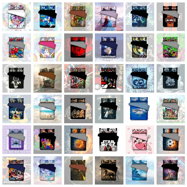 Quilt Duvet Doona Cover and Pillowcase Bedding Set Single Double Queen King Size
