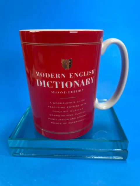 Kate Spade New York Lenox Coffee Mug 12 oz Modern English Dictionary Red Cup C85