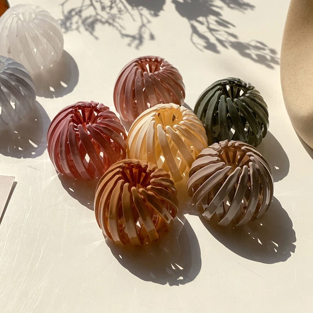 Nid D’oiseau Pour Chignon Avec Perles – Pince à Cheveux Femme, Style Coréen (noir Ou Marron)