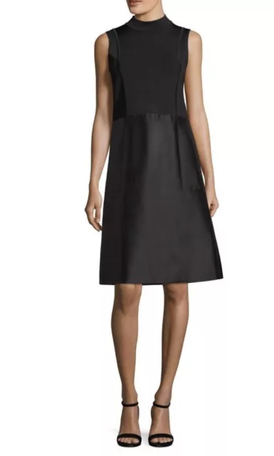 $598 Lafayette 148 New York Indra Knit-Top A-Line Dress. Size L.