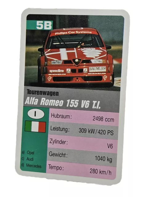 Quartett- Einzelkarte - Alfa Romeo 155 V6 T.I (7)