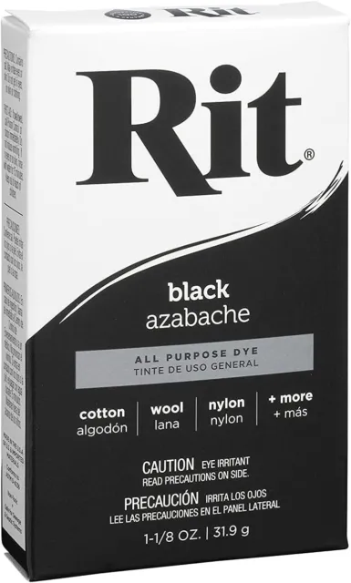 Rit Dye 42809 All Purpose Powder Black 31.9g, 1-1/8 oz.
