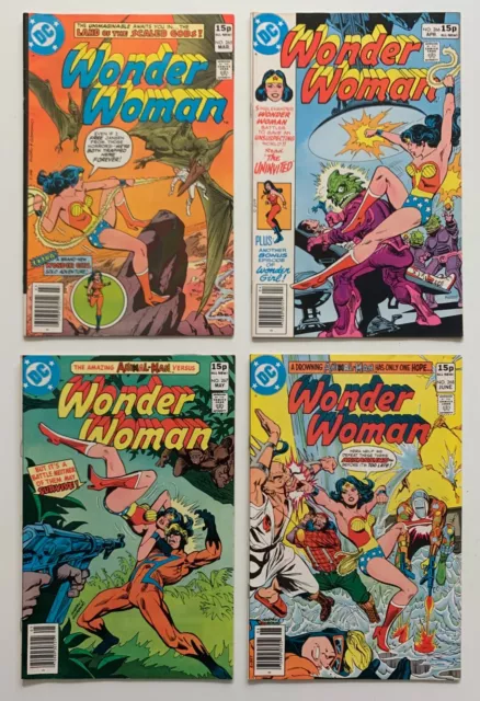 Wonder Woman #265, 266, 267 & 268 (DC 1980) 4 x FN+- condition Bronze Age comics