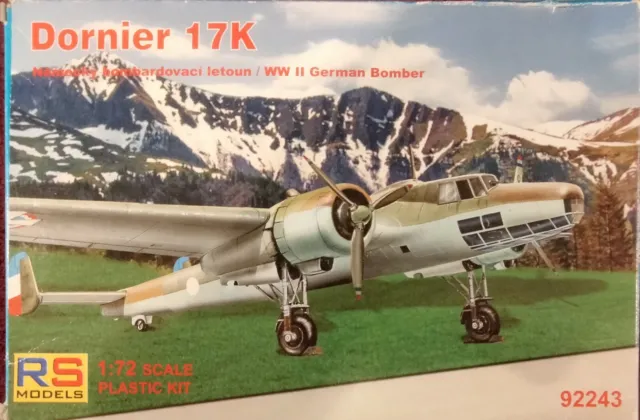 RS Models 1:72 Dornier Do-17K Bomber Model Kit #92243 *SEALED BAGS*