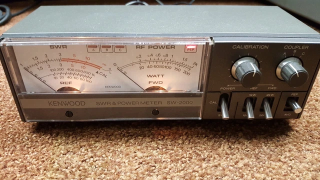 KENWOOD  SW-2000 SWC-3　VSWR / POWER  計 Kenwood SW-2000 SWR Power Meter SW2000