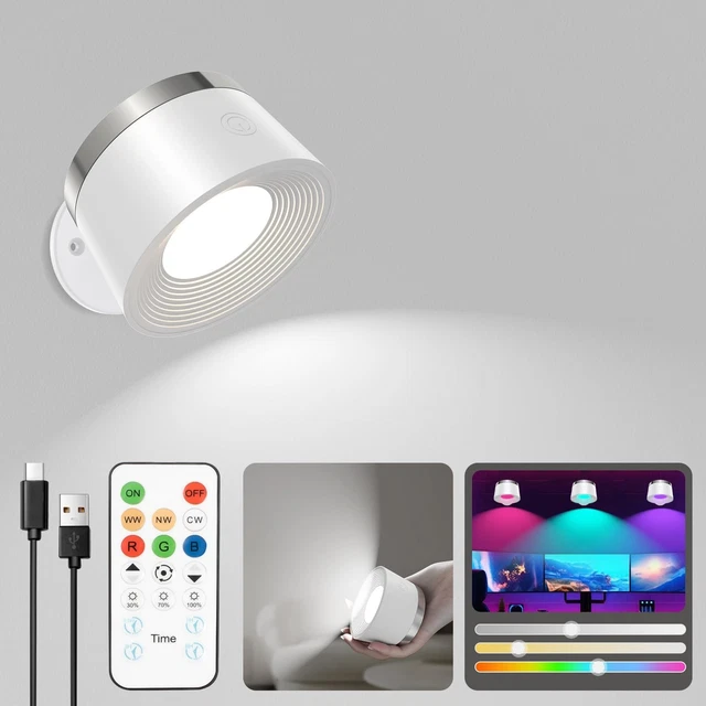 Use Led Light Bulbs RECHARGEABLE WALL LIGHTS Indoor LED Wall Lights Rechargeable No ...