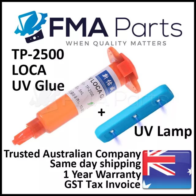 UV Glue Lamp Light LOCA Liquid Optically Clear Adhesive TP-2500 Glass LCD Screen