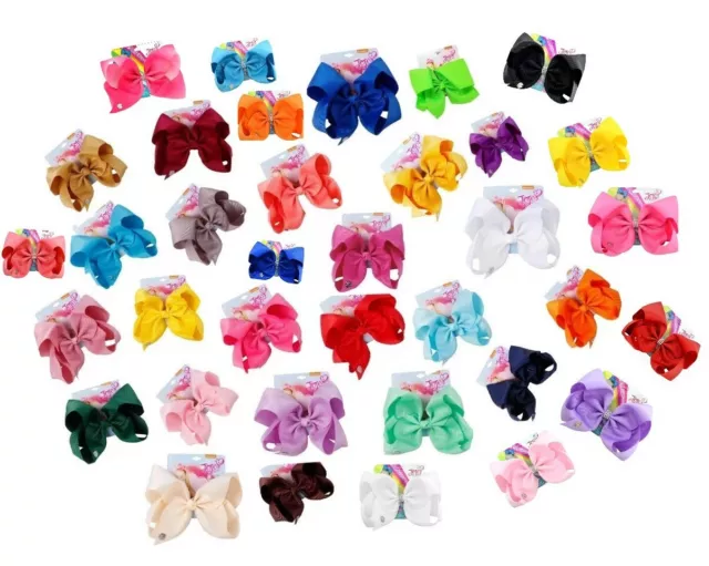 Jojo Pure Color Large 8" Bows