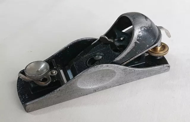 Vintage Stanley No 9½  Adjustable Mouth Block Plane. Made In England