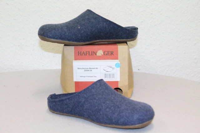 Haflinger Manufactum 20094-36 blu taglia UE: 36 nuova fattura IVA