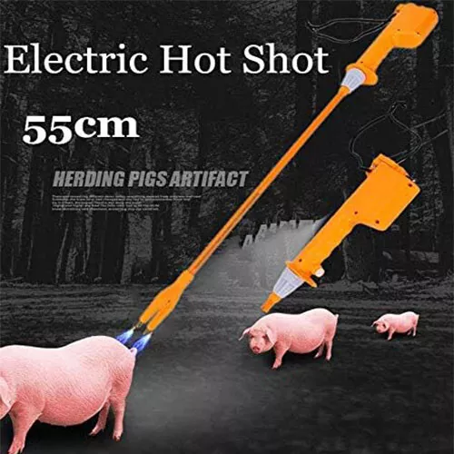 Electric Livestock Cattle Cow Pig Prod Stock Prodder Shock Handle Swine Detectio