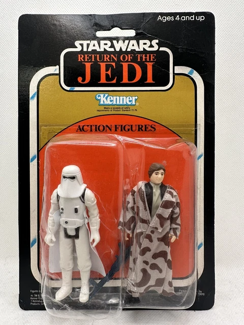 Star Wars Vintage 1983 Kenner Rotj 2 Pack  Han Solo Hoth Stormtrooper Carded