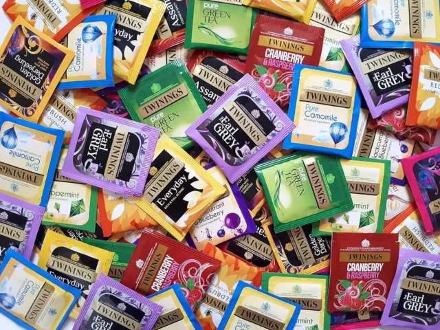 Twinings Variety Selection of 50 x  Individual Enveloped Teabags  of 5 Flavours