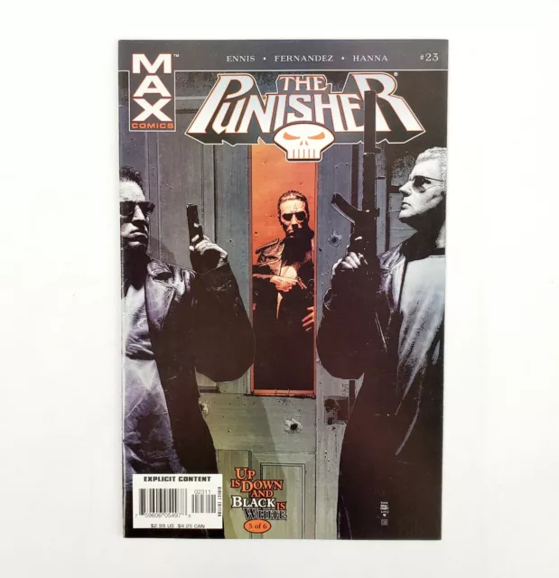 The Punisher #23 MAX Comics 2005 Up Is Down and Black Is White Part 5 Boarded
