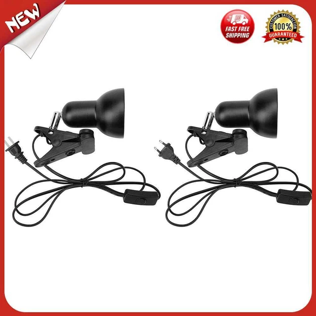 es Lamp Holder Turtle Lizards Reptile Basking Clip Light Base Lighting Socket