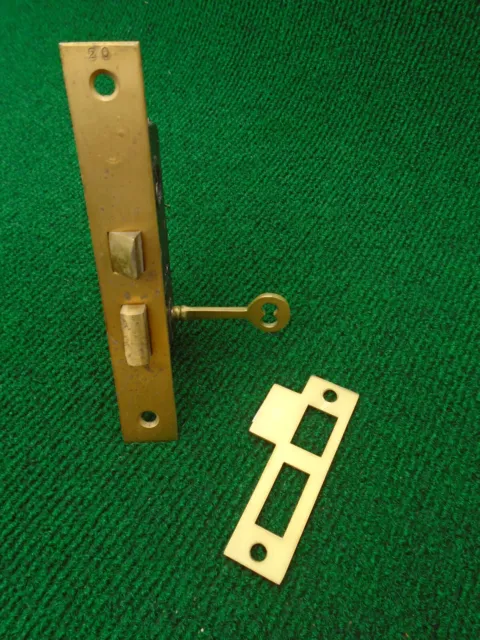 Rhc 00859 French Door Mortise Lock: Very Nice, 1  1/2" Bs, 5 3/8" Face (40483)