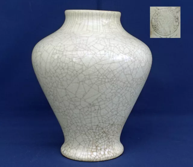 BOCH Frères La Louvière - Vase en Céramique Craquelée Epoque Art-Déco ca 1925