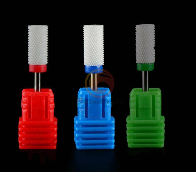 Ceramic Nail Drill Bits Set 3/32"Polish Professional Electric Manicure Tools NEW