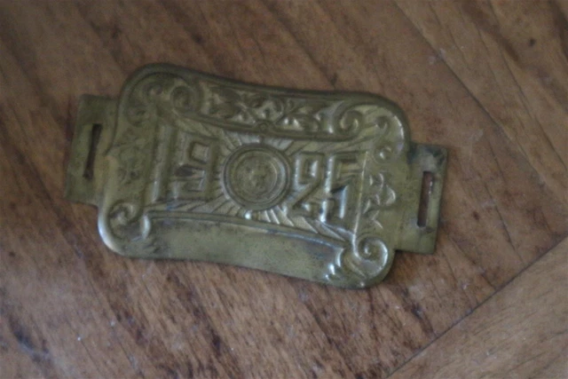 Plaque De Velo Ancienne Fiscal 1924 et 1925 - FR