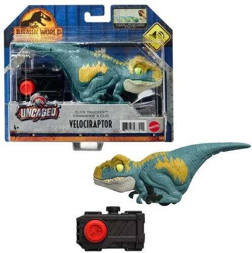 Mattel Jurassic World Dominion - Plotter Atrociraptor Tigre Interattivo Con Clicker - Giocattolo Con Movimenti E Suoni - 5