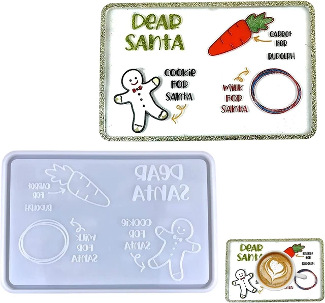 Xmas Resin Tray Mold | Silicone Epoxy Casting Mould