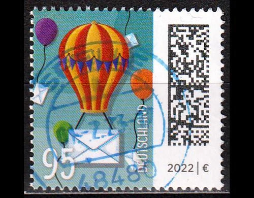Bund BRD Welt der Briefe  95 ct Ballonpost - Mi. 3705 gestempelt