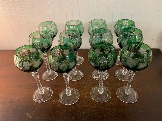 6 verres à vin blanc en cristal (prix à la pièce)