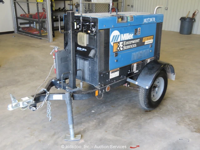 2020 Miller Big Blue 400 Pro Towable Welder Generator Genset Kubota bidadoo