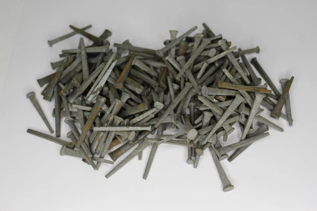 Vintage Lot of 200 Square Cut Nails 1 1/2" & 1 5/8"