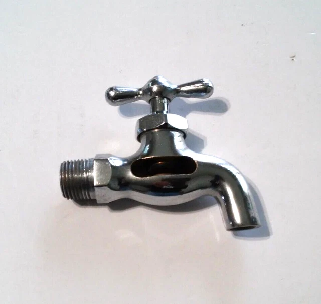 Vintage Burlington faucet salesman sample display chrome showing internals RARE.