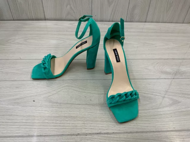 Nine West Mindful Ankle Strap Sandal, Women's Size 8.5 M, Green NEW MSRP $89