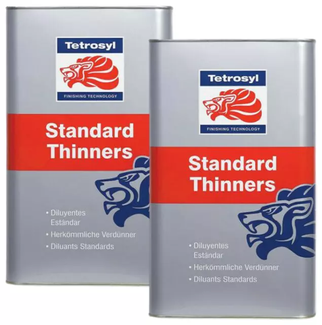 2x Tetrosyl - Standard Cellulose Thinners Gun Cleaner Paint Thinner 5L = 10L