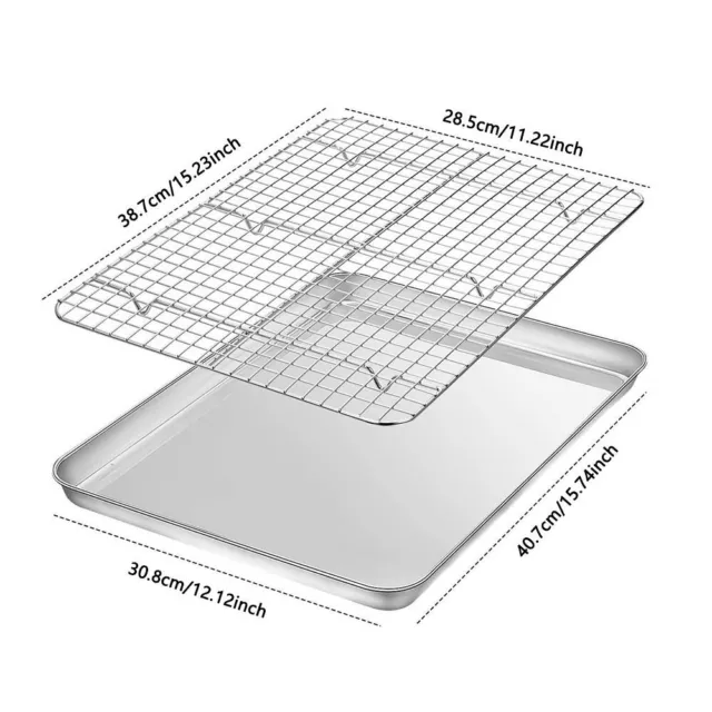 Nonstick Square Baking Plate  Cooking Roasting Grilling Tool 2