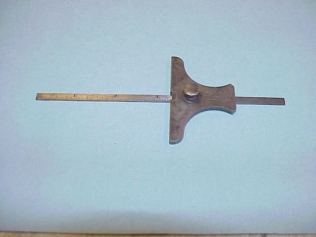 Atlas Lathe STARRETT No. 237 Combination Depth Gage and Steel Rule 6 in. Atlas Lathe STARRETT No. 237 Combination Depth Gage and Steel Rule 6 in.